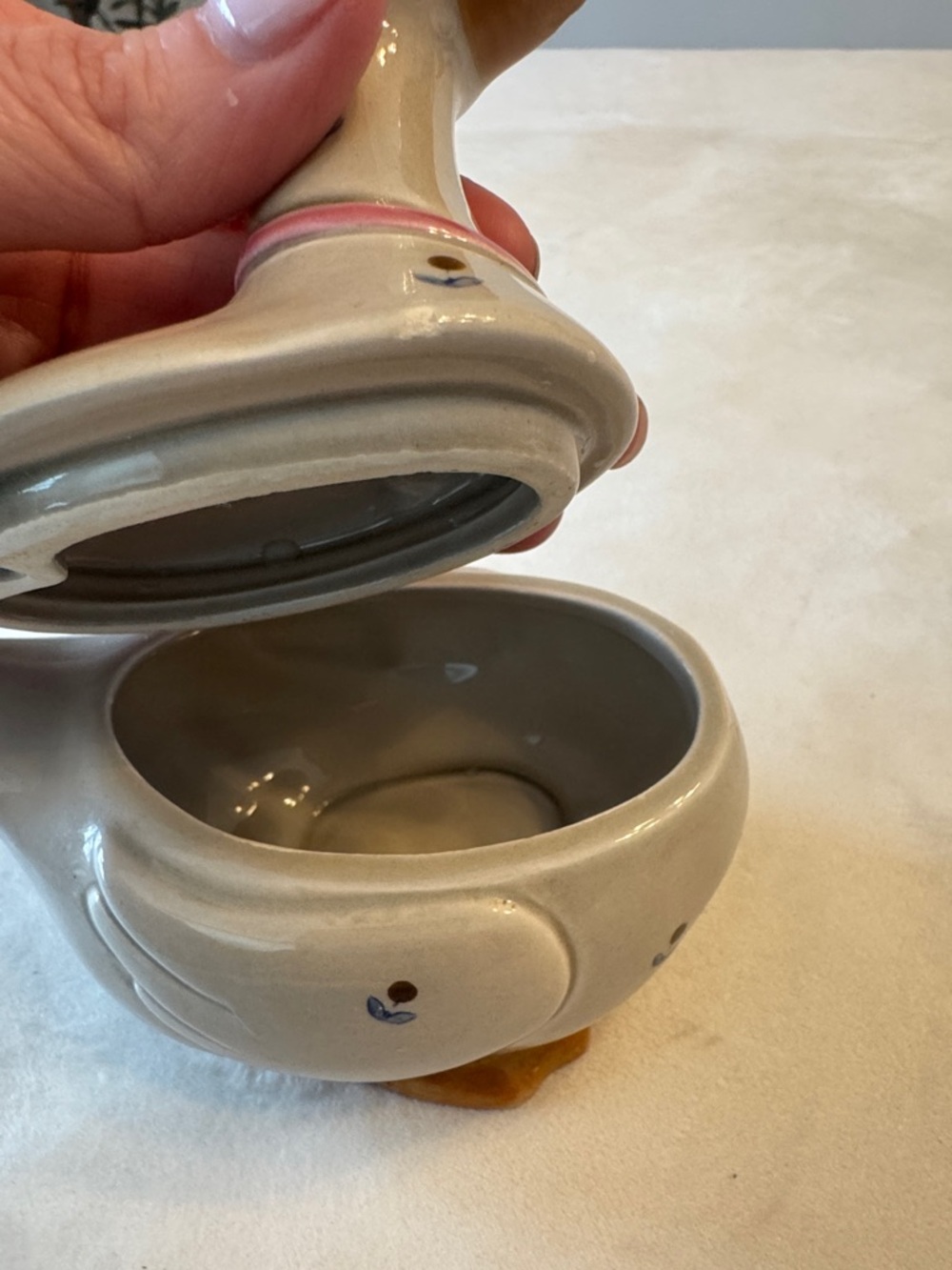 VTG! Otagiri Ceramic Duck Sugar Bowl - Picture 4 of 10